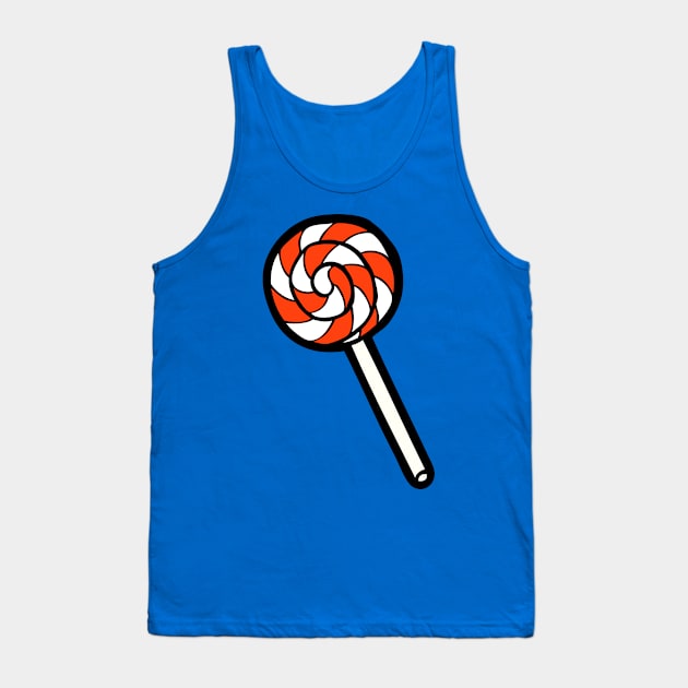 Red and white lollipop Tank Top by evannave